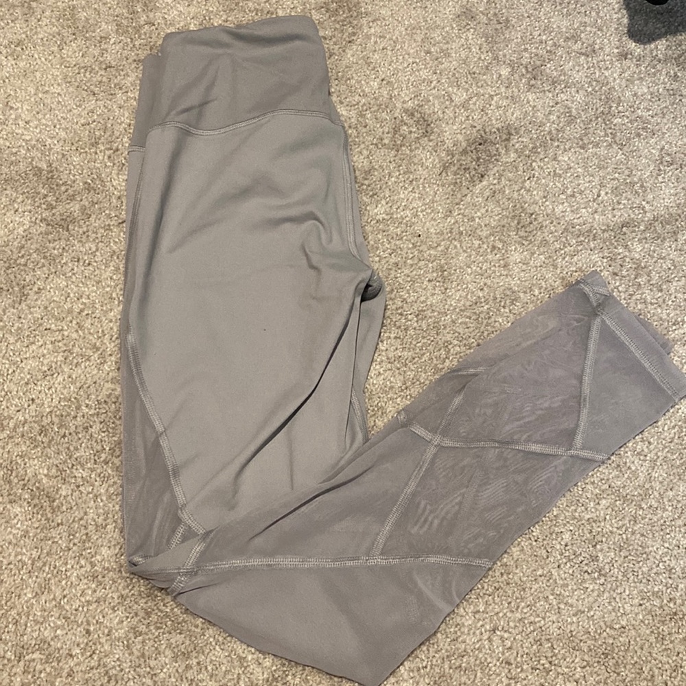 Victoria Secret Small grey leggings with sheer